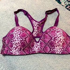 NWOT Purple & Pink Women’s Sports Bra, Size L